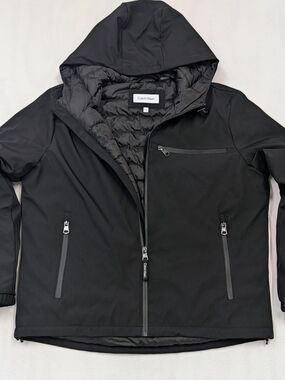 Calvin Klein Men's Water Resistant Hooded Quilted Jacket NWT Size L